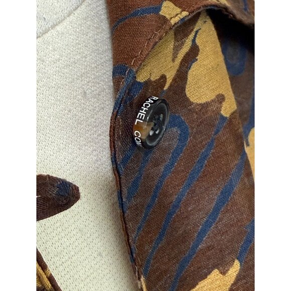 Rachel Comey Women's Neto Top Silk Cotton Blend Earth Tones Short Slv Size 2 / S - Picture 4 of 15